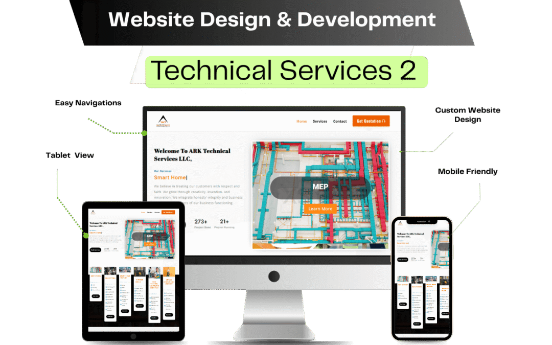 Smart Home & Technical Services Website Design with Divi Theme